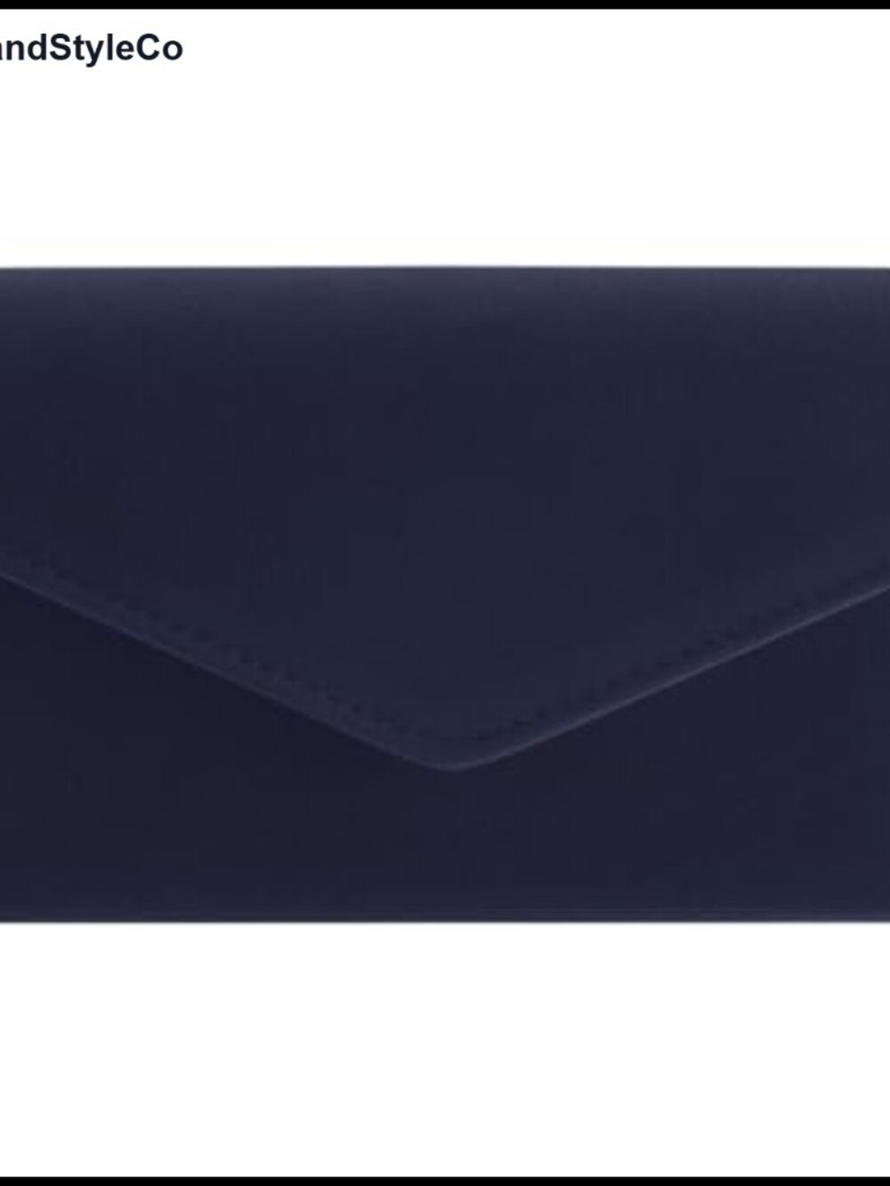 Faux Suede Evening Clutch Purse with Gold Chain Strap